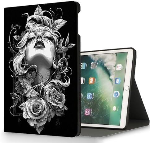 for Microsoft Surface Go 4/3/2/1-10.5" 2021 Tablet Case,Auto Wake/Sleep,Adjustable Stand Protective Cover - Girl Rose