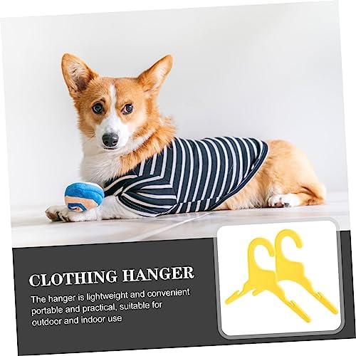10pcs Non Skid Pet Clothes Hangers for Dog Cat Apparel Durable Design to Prevent Deformation for Organizing Pet Clothing
