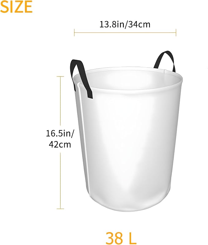 Sweet pet illustration,aesthetic laundry basket 13.8x16.5 inch 38L | Portable clothing storage basket，foldable with handle, very for laundry rooms, bathrooms, student dormitories, home bedrooms