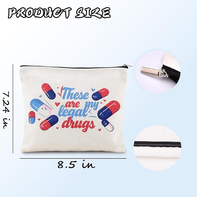 Sisadodo Charging Cable Organizer Travel Bag Toiletry Makeup Cosmetic Bags Medicine Med Toiletry Bag Pouch Diabetic Gifts Bags
