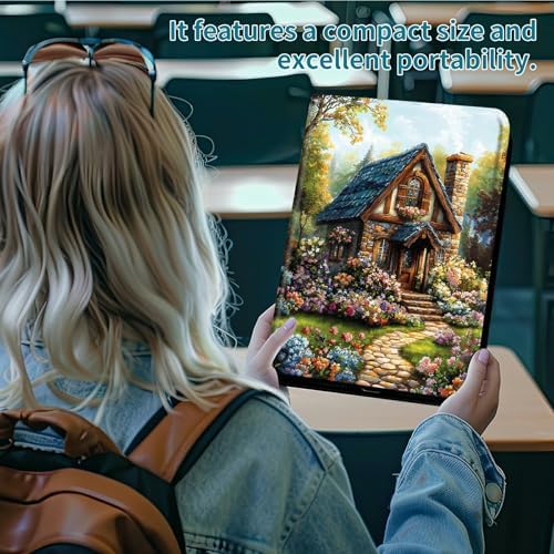 Case for Samsung Galaxy Tab A 8.4" 2020 SM-T307, 360 Degree Rotating Stand with Multi-Angle Vertical & Horizontal Viewing Shockproof Protective Shell for Women Men, Garden Castle