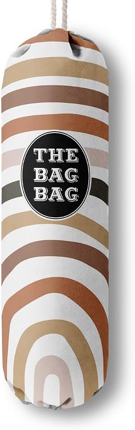 Boho Pattern Grocery Bags Holder and Organizer, Wall Mount Plastic Bags Storage Container Dispenser, Kitchen Gifts For Women Family Grandma Mom (H-26)