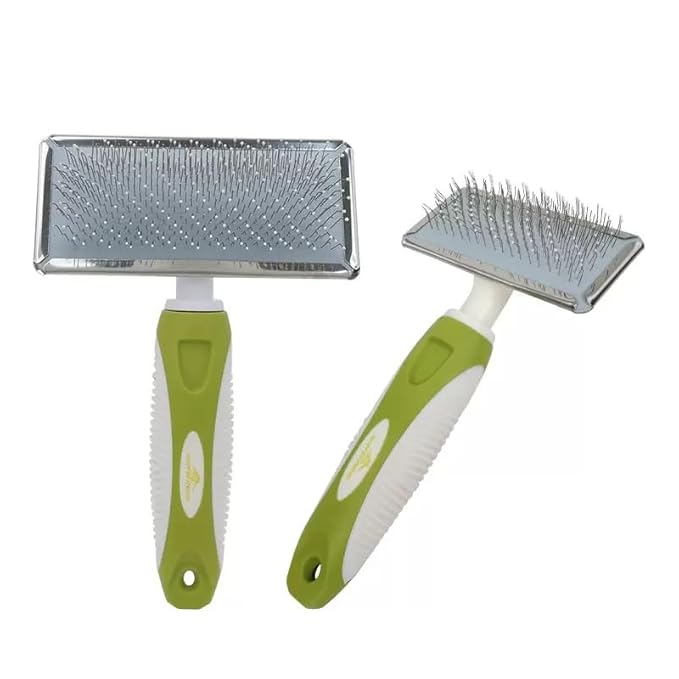 Dog Slicker Brush for Shedding & Grooming - Pet Slicker Brush for Large Medium & Short Hair Elegant Grooming Comb for Removing Shedding, Tangles and Dirt