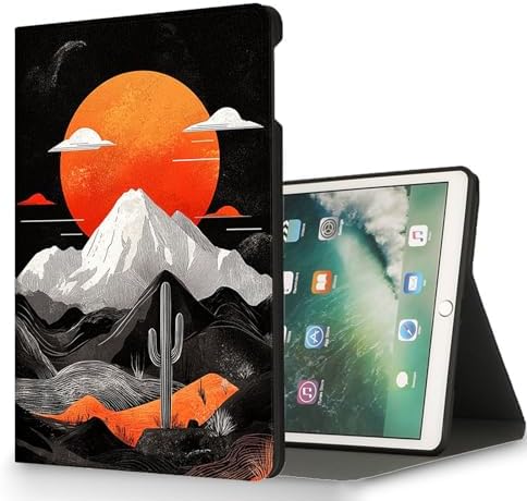 for Microsoft Surface Pro 8-13" 2021 Tablet Case,Auto Wake/Sleep,Adjustable Stand Protective Cover - Sunset Mountain Art