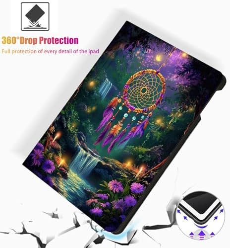 for Microsoft Surface Pro X/Pro X Plus-13 2019/2020/2021/2024 Tablet Case,Auto Wake/Sleep,Adjustable Stand Protective Cover - Dream Catcher