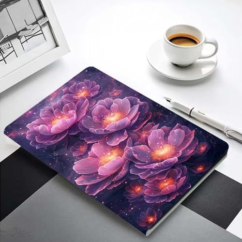 for Samsung Galaxy Tab S6 Lite 10.4" Tablet Case 2022/2020(SM-P610/P613/P615/P619),Premium Leather Folio Stand Auto Wake/Sleep,Multiple Viewing Stand,Lotus