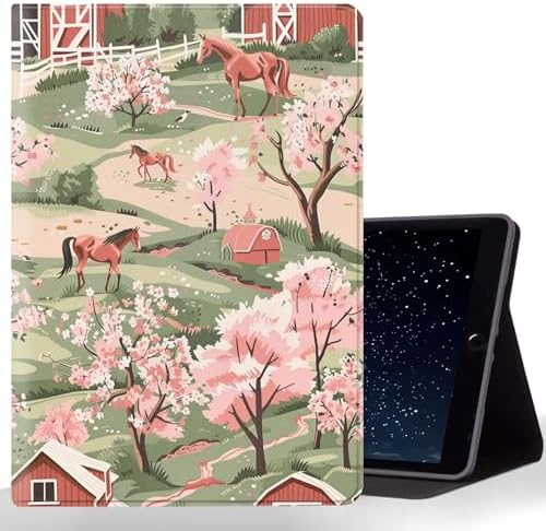 Tablet Case for iPad Air 13" M3/M2,iPad Pro 12.9" 6th/5th/4th/3rd Generation,Shockproof Protective Cover with Stand,Auto Wake/Sleep,Farm Animal