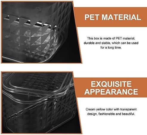 TEHAUX Lid Desktop Storage Containers Stationery Box Organizing Bin for Office Classroom Bathroom