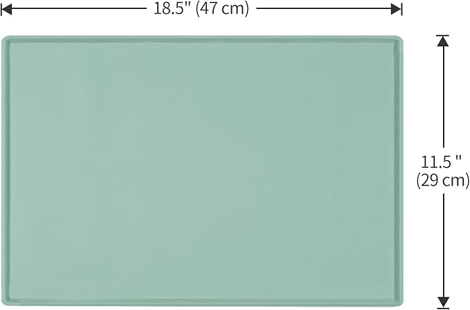 Silicone Dog Food Mat Waterproof Pet Feeding Tray for Small Medium Dogs