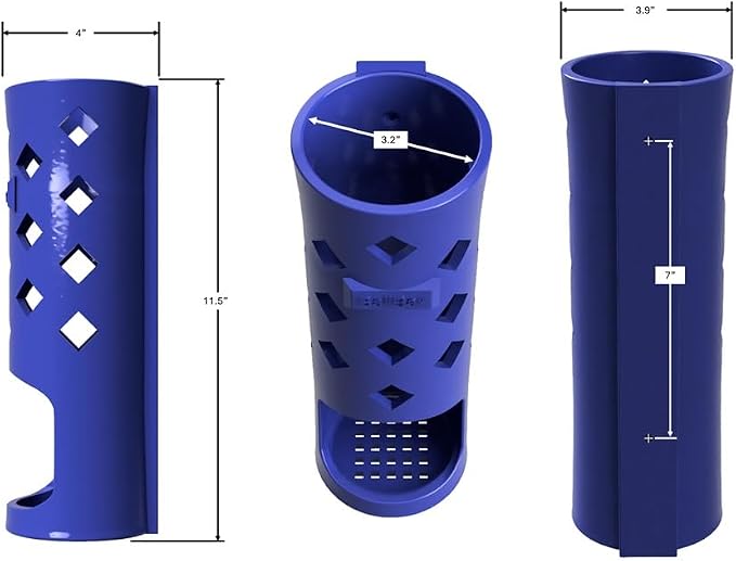 Wall Mounted Tennis Ball Holder for Dogs | Weatherproof ASA Dog Ball Storage for Garage, Patio, Mudroom or Porch - Fits Ball Launchers & Chuckers - Made in USA