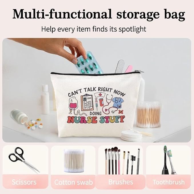 Nurse Stuff for Women Bag Nursing Pocket Pouch Nurse Accessories for Work Bag Nursing School Essentials for Girls Small Pencil Pouch for Nurses Day Appreciation Week Birthday Graduation Gift Bags Idea