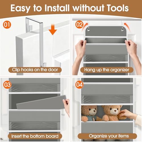 Over The Door Organizer Storage behind Door Hanging Organizer for Nursery