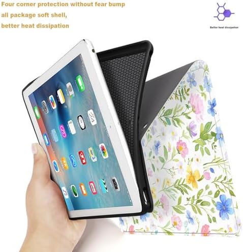 Tablet Case for iPad 11th A16 2025 (11 Inch)/10th Generation 2022 (10.9 Inch),Shockproof Protective Cover with Stand,Auto Wake/Sleep,Watercolor Floral