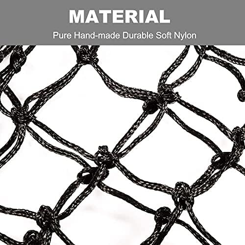 BLOOMOAK Hay Net for Horse, Black Hay Bag 40" Length and 4" Larger Holes Metal Rings for Goat/Donkeys/Older Horses 1 PCS (40" Length & 4“ Hole)…