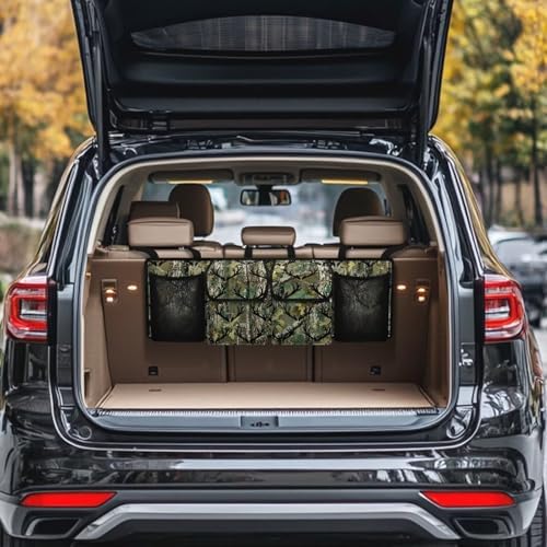Camouflage Car Trunk Organizer Hanging Car Back Seat Storage Bag Foldable Automotive Interior Accessories Suitable Most Sedans SUV Jeep Trucks Van