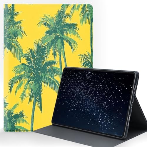 for Samsung Galaxy Tab S10 Ultra 2024/S9 Ultra 2023/S8 Ultra 2022 14.6 Inch Tablet Protective Cover with Adjustable Stand and Magnetic Auto Wake/Sleep,Palm Tree