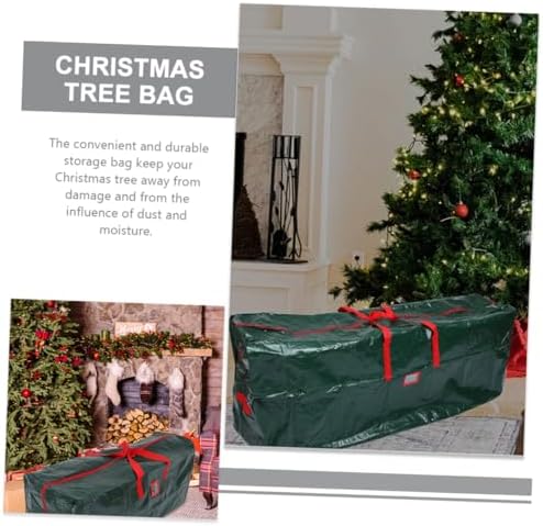 Kisangel Christmas Tree Storage Bag Large Capacity Holiday Tree Pouch for Safe Storage Oxford Material for Seasonal Decorations
