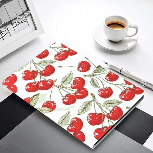 for Samsung Tab A9 Plus/A9+ 10.9 Inch 2023 (SM-X210/X216/X218) Tablet Case,Premium Leather Folio Stand Auto Wake/Sleep,Multiple Viewing Stand,Red Cherry