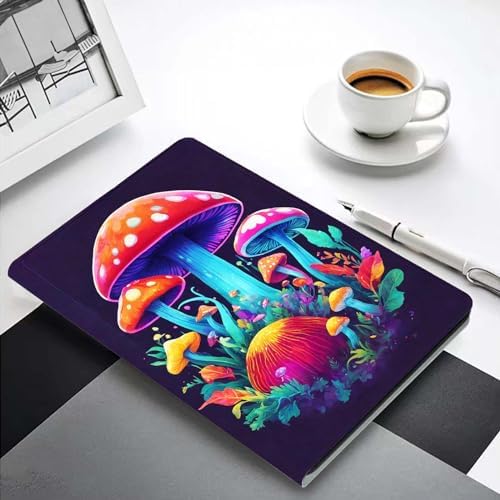 for Samsung Tab A9 Plus/A9+ 10.9 Inch 2023 (SM-X210/X216/X218) Tablet Case,Premium Leather Folio Stand Auto Wake/Sleep,Multiple Viewing Stand,Psychedelic Mushroom