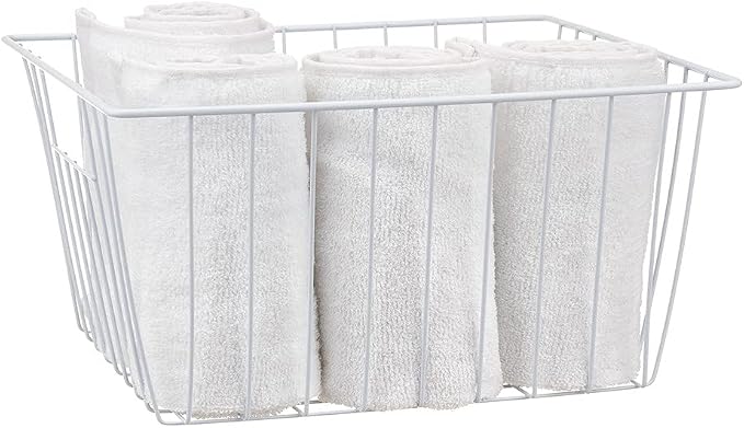 Freezer Storage Organizer Baskets, Household Refrigerator Chest Organization with Built-in Handles for Cabinets, Pantry, Closets, Bedrooms