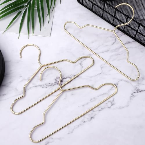 BESPORTBLE 10pcs Pet Clothing Rack Mini Hangers for Dog Cat Garments Sturdy Metal Suit Hangers for Small Closet Organizer