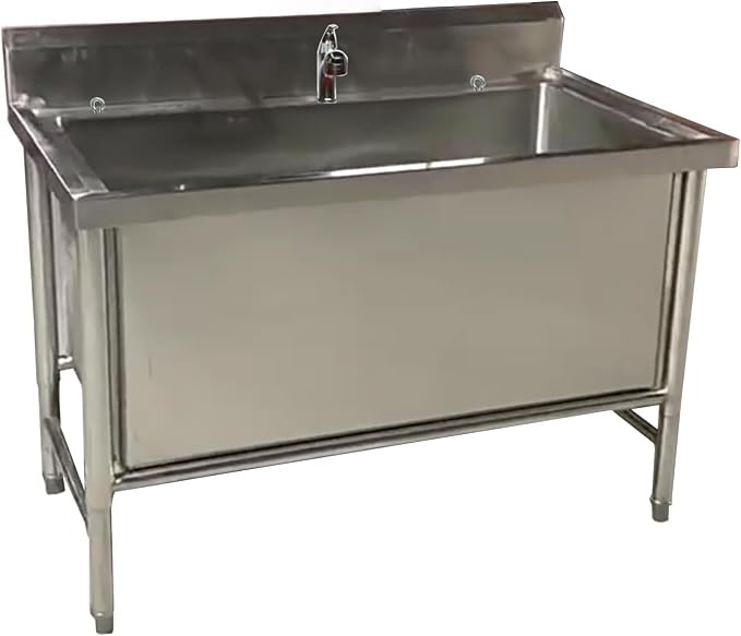 Professional Stainless Steel Dog Bathtub, Dog Pet Washing Grooming Station for Home, Dog Wash Sink Station for Large & Medium Dogs,Deep:40cm,100X70cm/39.3X27.5in