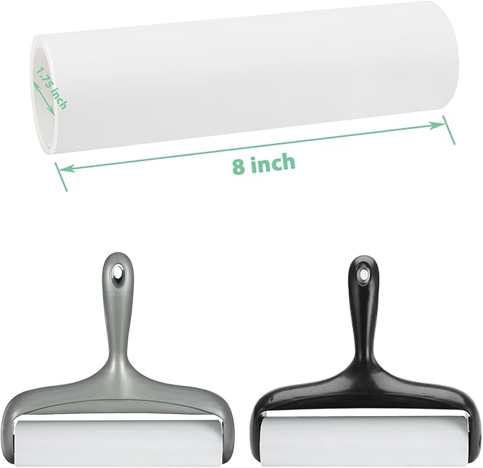 8 inch Large Surface Roller Refills for Scotch-Brite Pet Hair Pickup Extra Sticky Large Lint Roller 60 Sheets per Refill Pack of 5 Total 300 Easy-Tear Adhesive Sheets