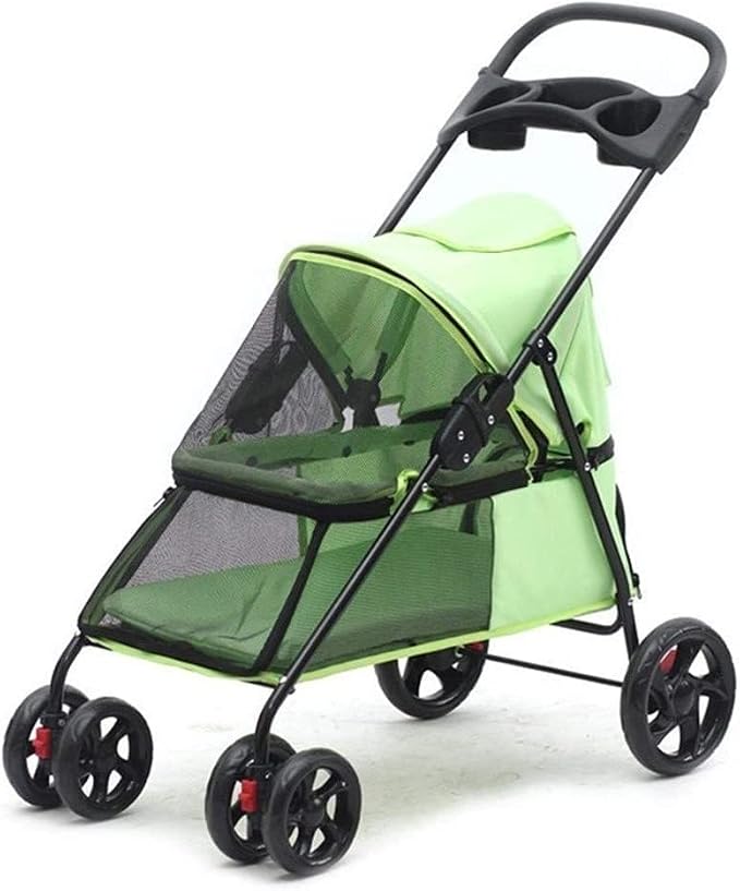 Double Dog Stroller Home Pet Stroller Travel Outdoor Cart Dog Cat Carrier Pet Pipe High-Intensity (C) (D)