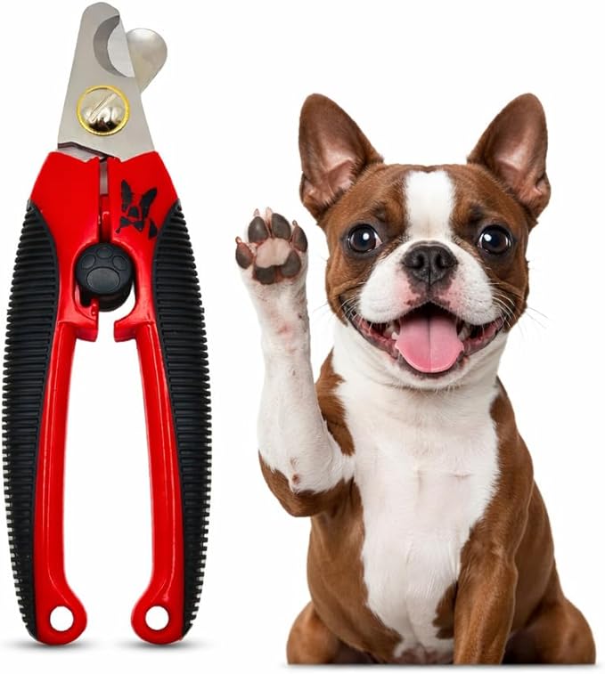 Warren London Dog Nail Clippers for Small Medium & Large Dogs – Professional Pet Nail Trimmer with Stainless Steel Blade, Safety Guard & Non-Slip Ergonomic Handle for Safe Easy Grooming