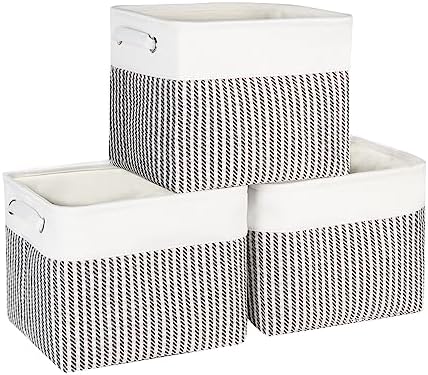 Fabric Storage Bins, 12x10x9.5 Inch Storage Cubes Baskets, 3 Pack