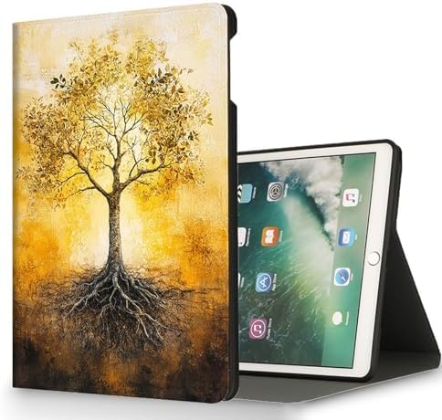 for Microsoft Surface Go 4/3/2/1-10.5" 2021 Tablet Case,Auto Wake/Sleep,Adjustable Stand Protective Cover - Golden Life Tree