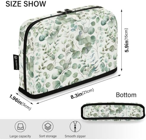 Watercolor Eucalyptus Greenery Pencil Case for Kids Girls Boys | Large Pencil Pouch Pen Bag Holder with Big Capacity