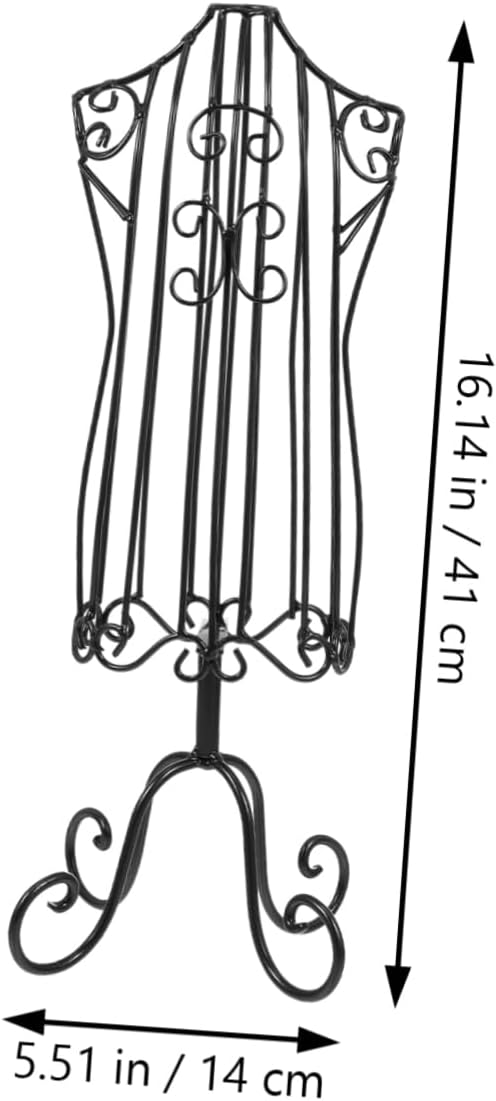 Cabilock Iron Pet Mannequin Body Display Stand for Dog and Cat Clothes Garment Rack for Pet Apparel Storage and Fashion Showcase Lightweight and Portable Form Holder