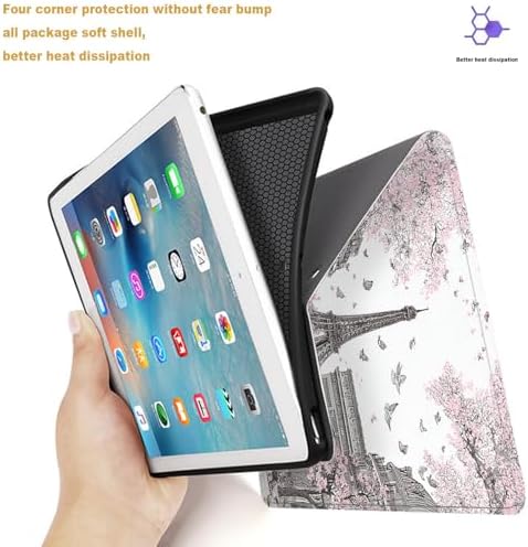 Tablet Case for iPad mini 5/4 Case 7.9 Inch 20219/2017,Shockproof Protective Cover with Stand,Auto Wake/Sleep,Paris Eiffel Tower