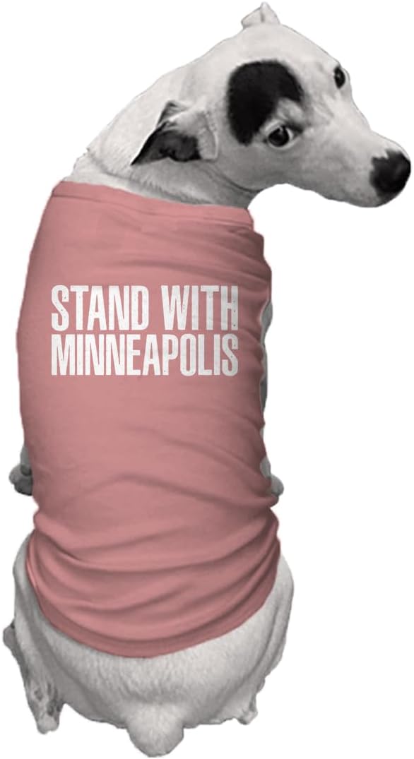 Stand with Minneapolis - Immigration Dog Shirt (Mauve, X-Small)