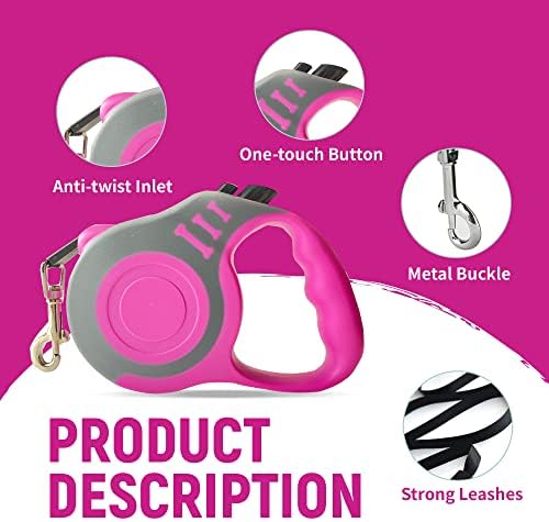 Retractable Dog Leash Automatic Telescopic Tractor Dog Tape
