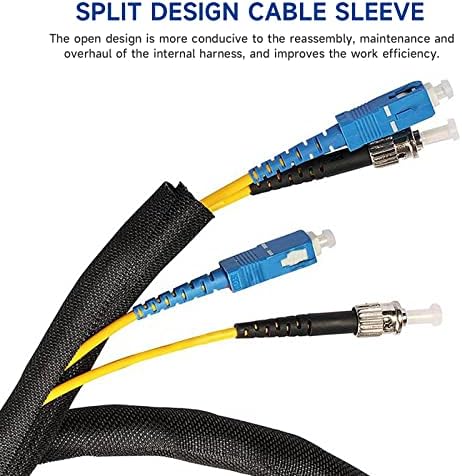 Braided Split Wire Loom Wrap Cable Sleeve Tube Harness Lot Sheathing Management Organize (3/8"-28ft)