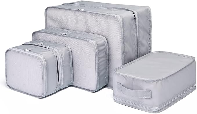 JJ POWER Travel Packing Cubes, Luggage Organizers with Shoe Bag