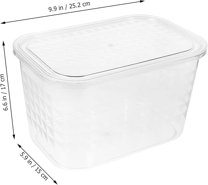Transparent Book Organizer Storage Box for Clear Pet Book Case for Desk and Table Organization
