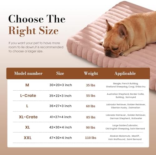 Extra Large Orthopedic Dog Crate Bed with Waterproof Lining | Egg crate foam for joint support. Soft plush surface. Non-slip bottom. Removable & machine washable cover. OEKO-TEX certified