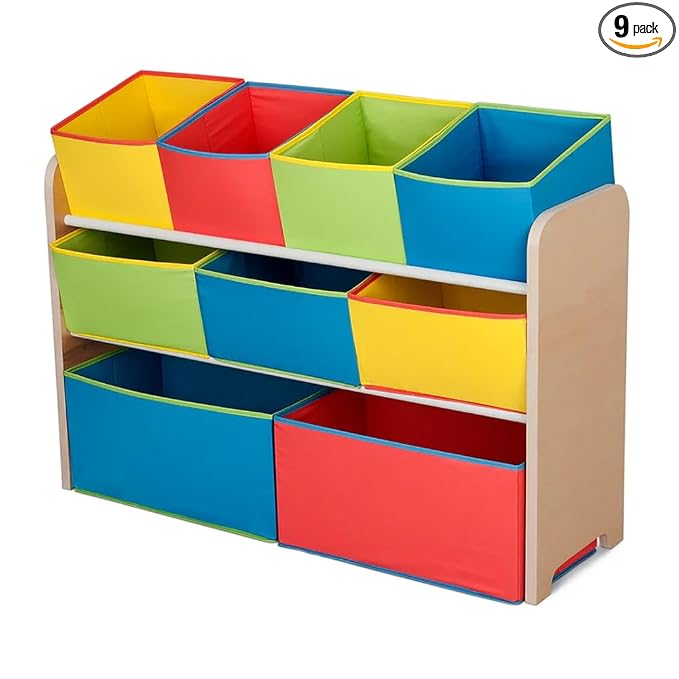 Delta Multi-Color Deluxe Toy Organizer with Storage Bins