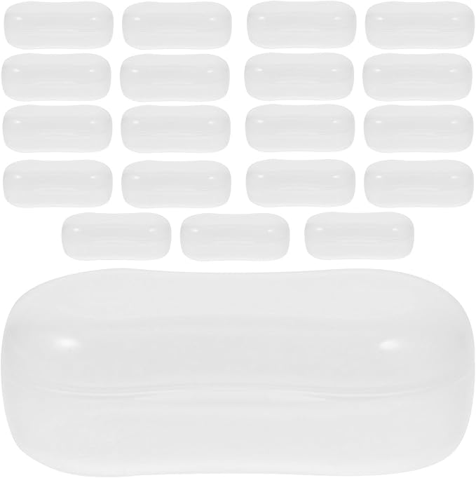 20pcs Pet Finger Toothbrush Storage Box Portable Pp Case for Owners