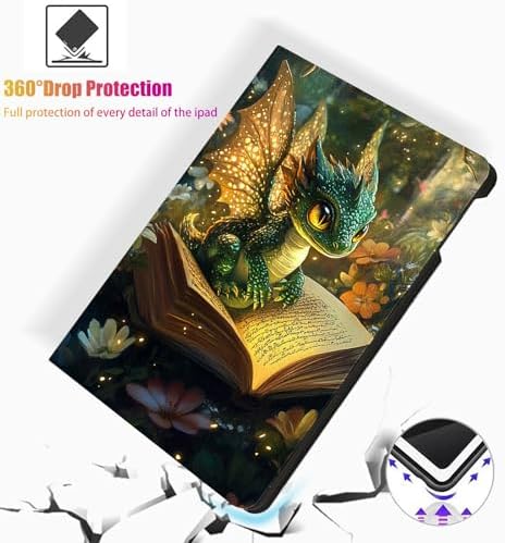 for Microsoft Surface Pro 8-13" 2021 Tablet Case,Auto Wake/Sleep,Adjustable Stand Protective Cover - Fantasy Dragon