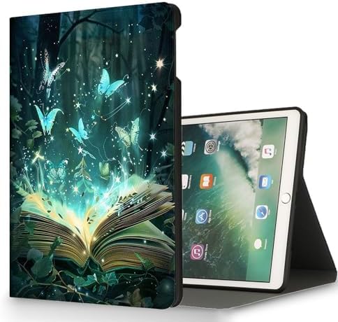 for Microsoft Surface Pro 8-13" 2021 Tablet Case,Auto Wake/Sleep,Adjustable Stand Protective Cover - Forest Butterfly
