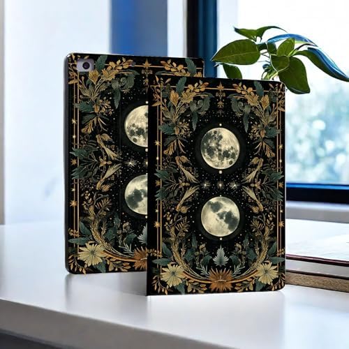 for Microsoft Surface Pro 11/10/9-13" 2024/2022 Tablet Case,Auto Wake/Sleep,Adjustable Stand Protective Cover - Moon Floral