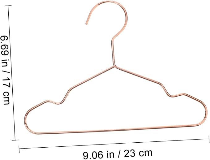 3pcs Pet Apparel Hangers Iron Clothing Organizers for Dog and Cat Clothes Sturdy Non- Holders for Drying and Storing Thickness