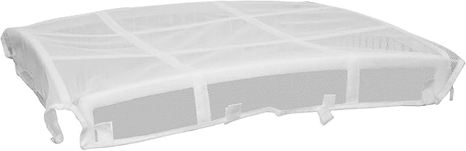 IRIS USA Playpen Cover, Mesh Top, White | Escape Artists, Top Enclosure Add-On, Pen Roof System, Overhead Security, Easy Attach Clips, Washable Material