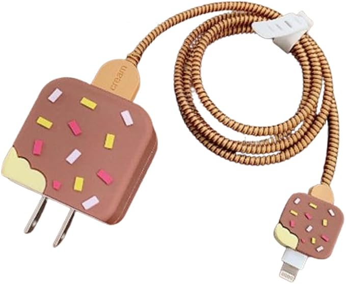 ZOSTLAND 5 in 1 DIY 18W 20W Heart Shape Protector Data Cable USB Charger Line Earphone Wire Saver Organizer Compatible with iPhone 11 12 13 14 15 Pro Max