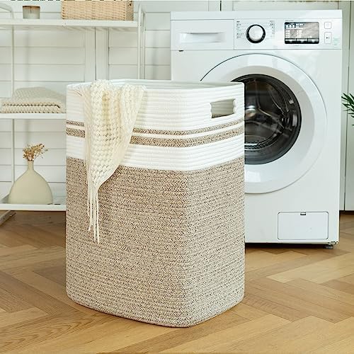 OIAHOMY 91L Laundry Hamper, XXXLarge Collapsible Laundry Basket Yellow