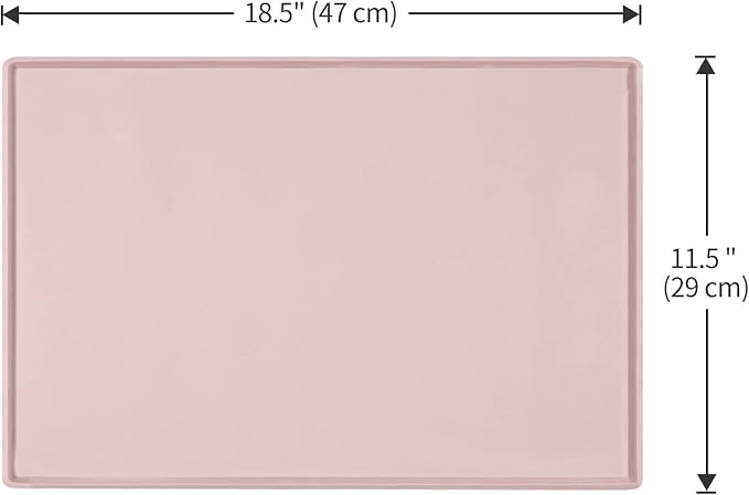Silicone Dog Food Mat Waterproof Pet Feeding Tray for Small Medium Dogs